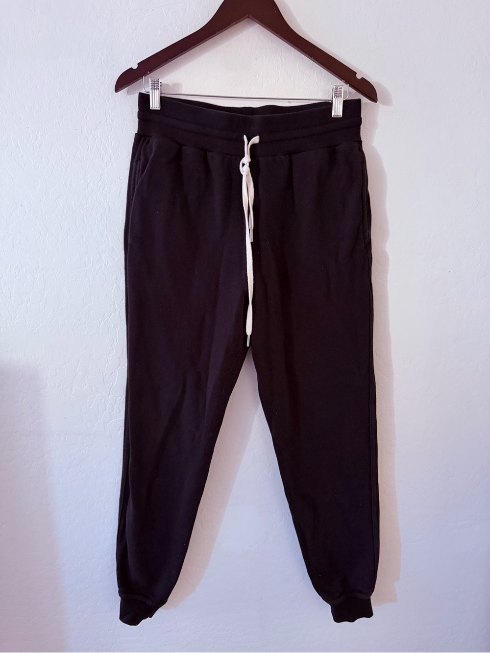 John Elliott Men’s Size 3 Large Black Cotton Sweatpants Joggers Made in USA